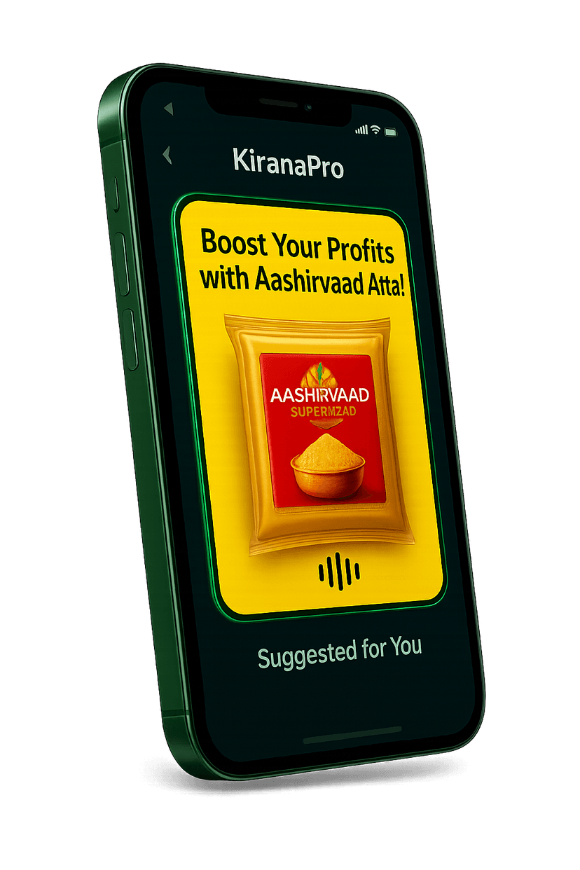 KiranaPro app with ad